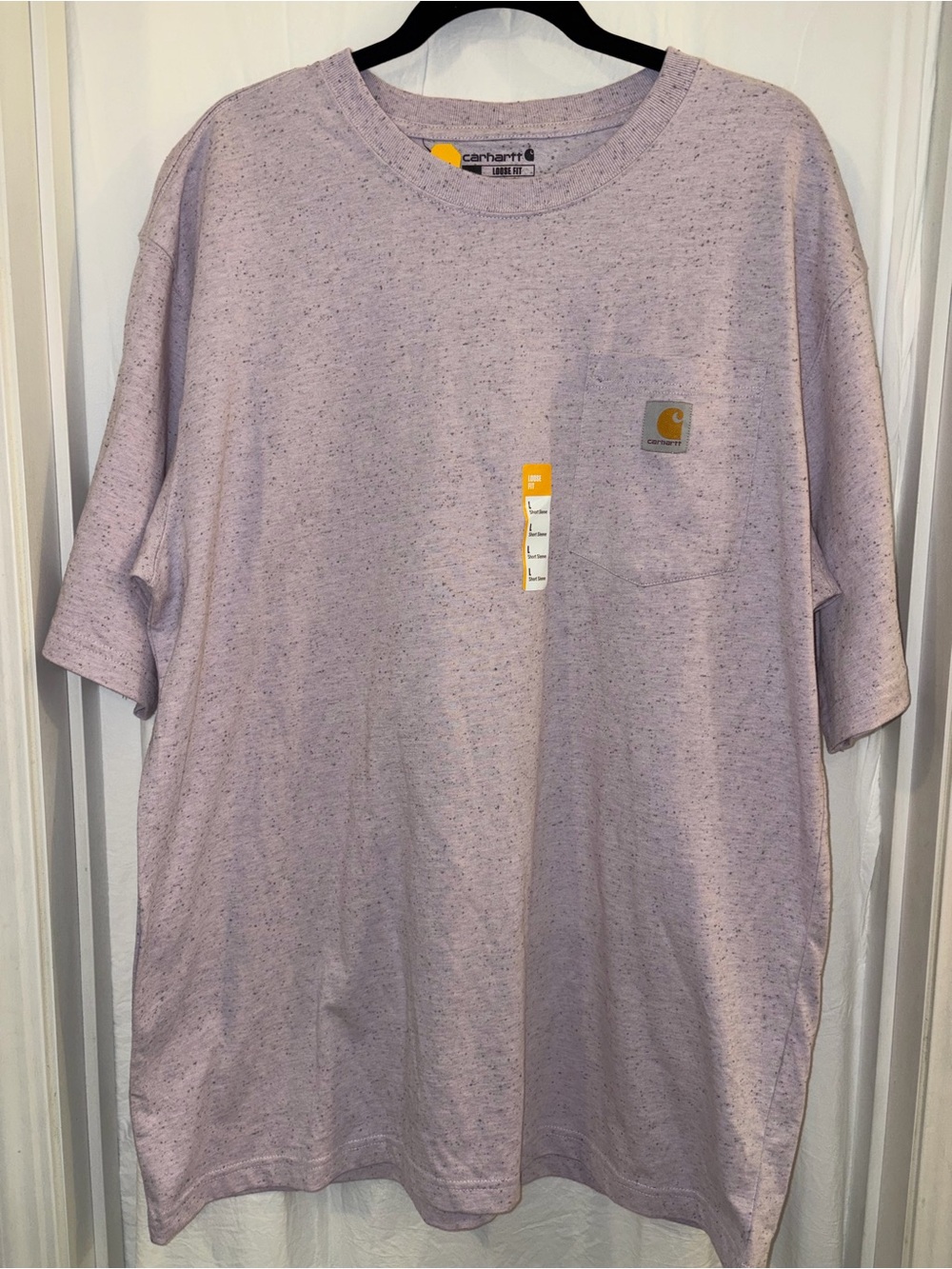 Carhartt Men’s Pocket Tee in Light Lavender Heather